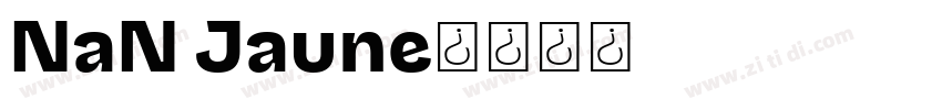 NaN Jaune字体转换